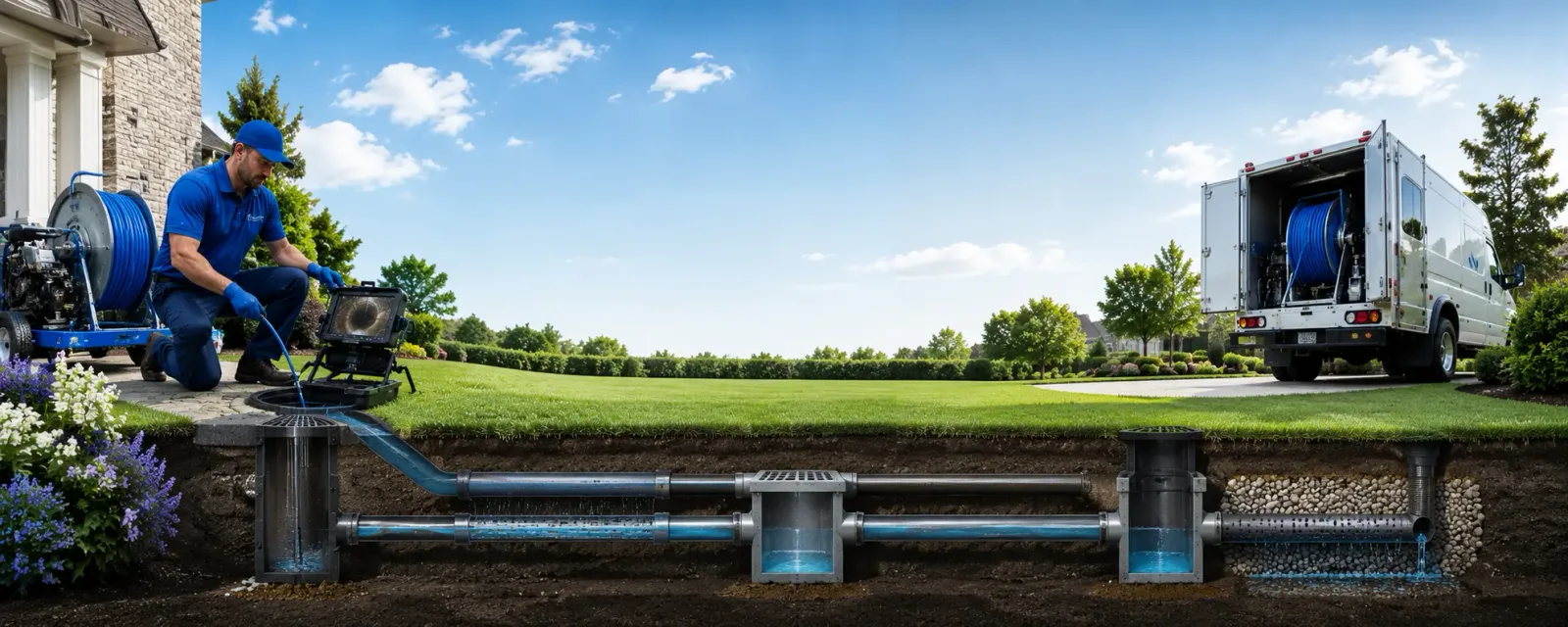 Outdoor drain cleaning information for Dublin, VA